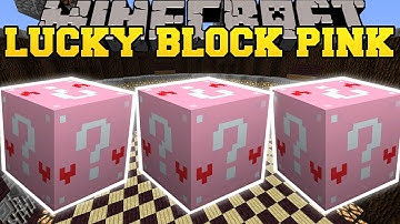 Minecraft: PINK LUCKY BLOCK MOD (JEN THE WITCH, WISHING WELL DATES, & BOB
