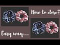 DIY Scrunchie // How to close the end // Easy steps