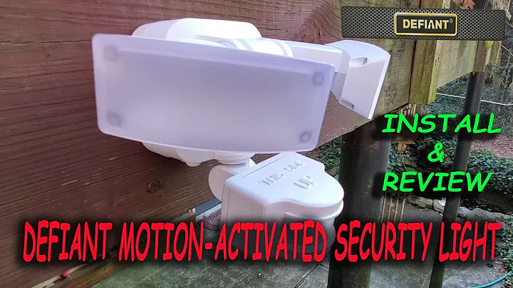 DEFIANT Motion-Activated Security Light (Install and Review) Model 1005 536 300