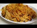 Spaghetti Con Mejillones En Salsa.