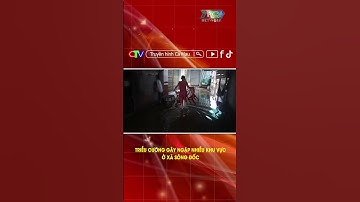 TRIỀU CƯỜNG GÂY NGẬP NHIỀU KHU VỰC Ở XÃ SÔNG ĐỐC