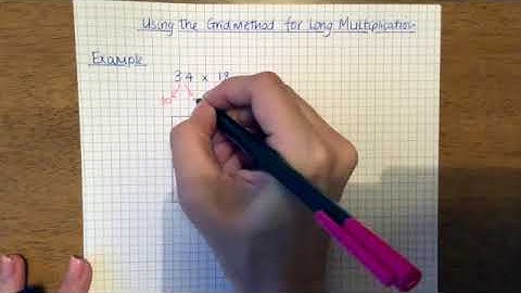 Using the grid method for long multiplication