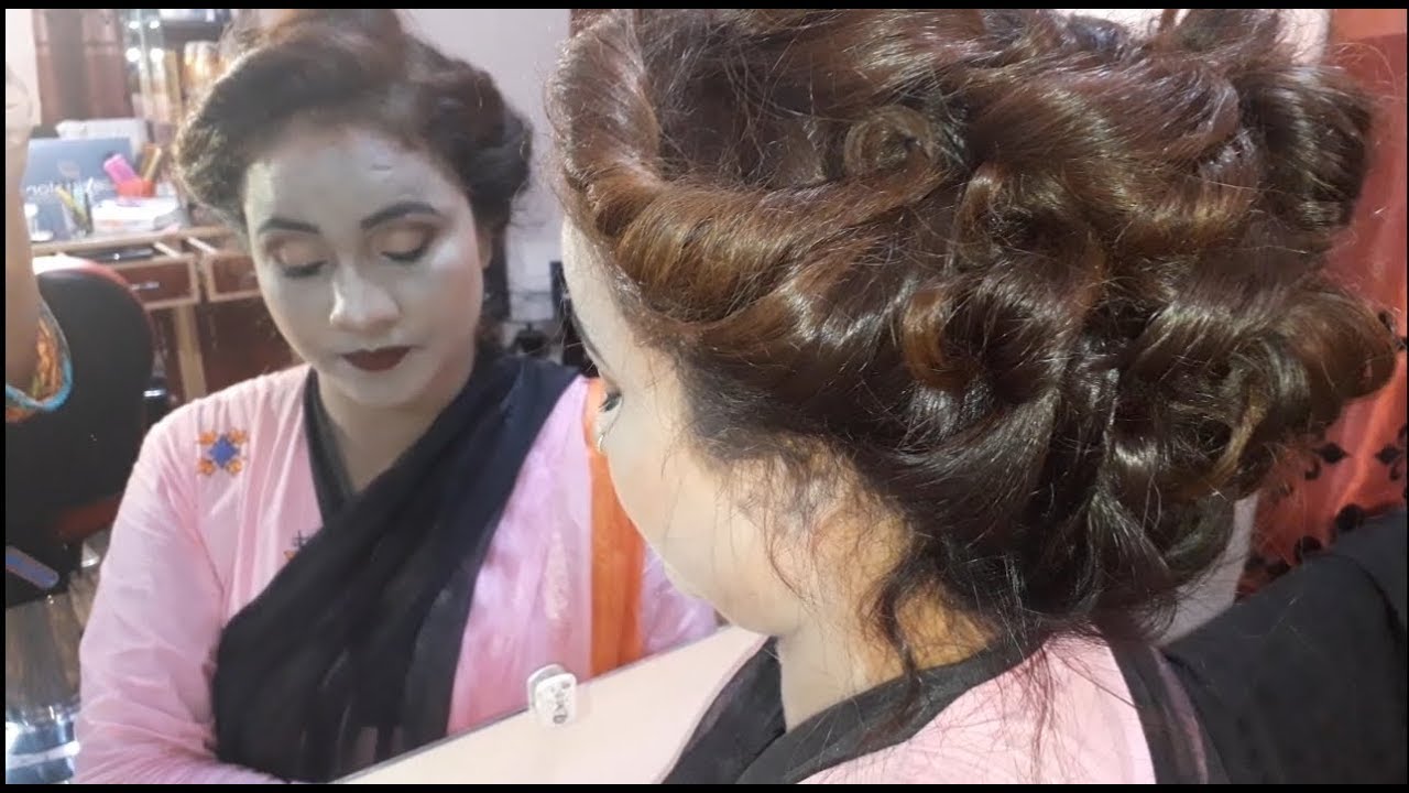 Bridal Bubble Bun Hair Style How To Make Bubble Hair Style At Home Easy Hairstyle For Beginners