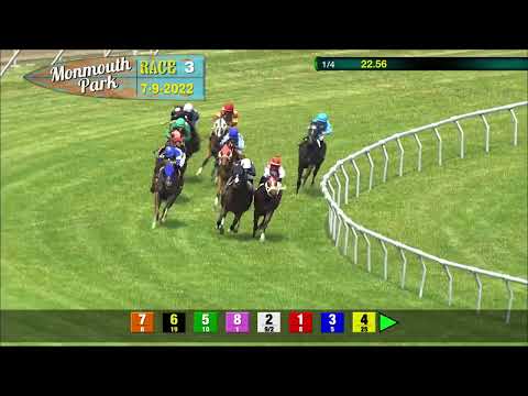 video thumbnail for MONMOUTH PARK 07-09-22 RACE 3