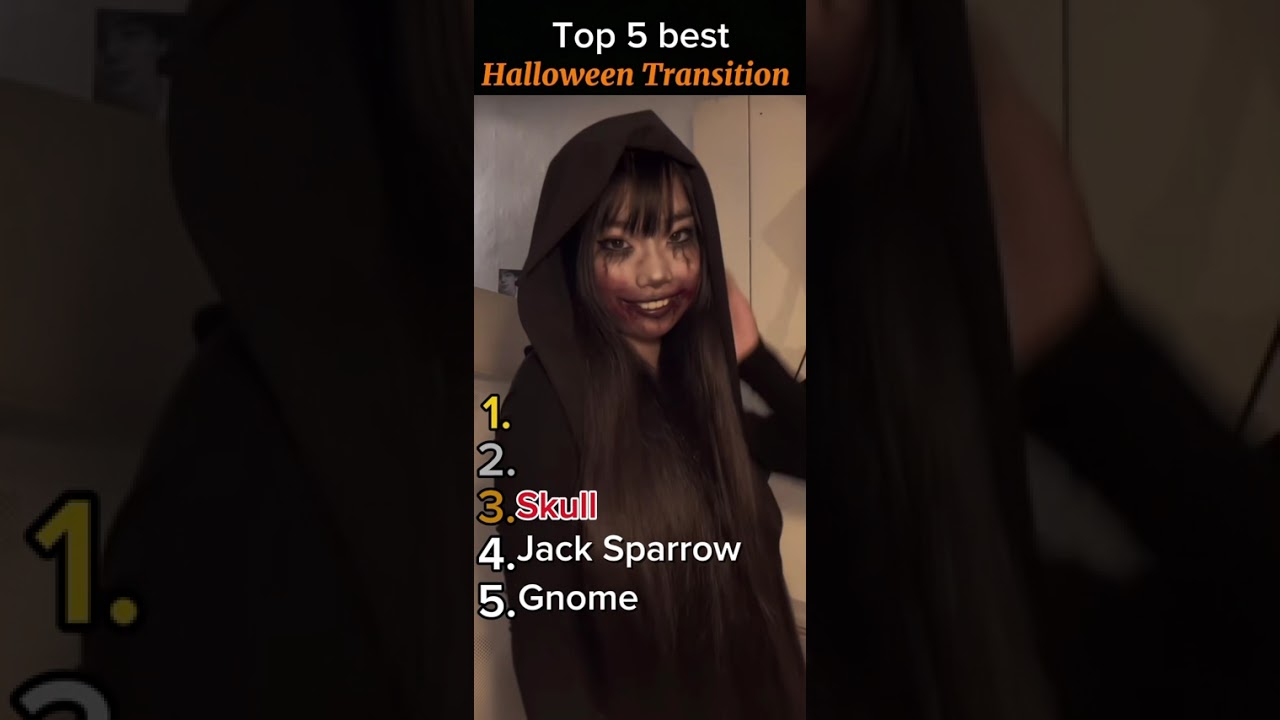13 / 100 000 follower #halloweentransition #outfit #makeup #costume #ranking  #cute #asian #latina 