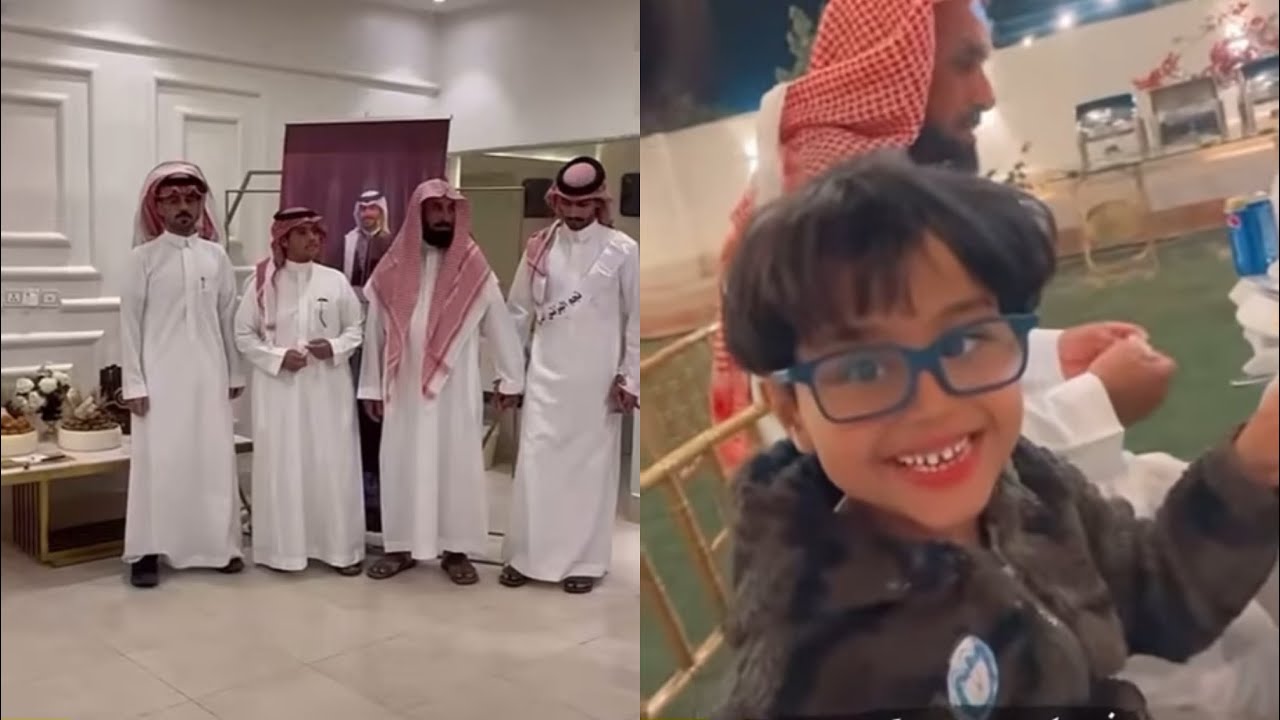 عبدالله الفريدي / احتفال اهله له 👌🏻