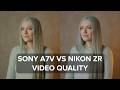 Sony A7V vs Nikon ZR Video Quality (Detail, Latitude, ISO, Color)