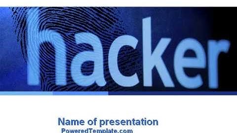 Hacker PowerPoint Template by PoweredTemplate.com