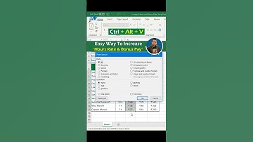 Increase Hour Rate and Bonus Pay In Salary 😮 Add From Paste Special #shorts