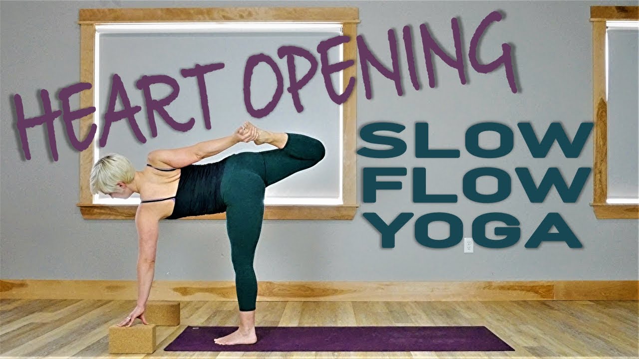 Heart Opening Yoga  Slow Flow Yoga for Shoulders, Chest and Upper Back 