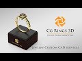 Bagues avec Pierres Précieuses - Joaillerie  3D CAO