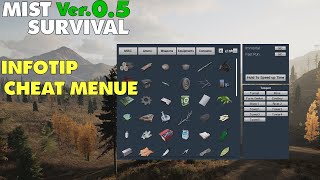 MIST SURVIVAL INFOTIP: Build in CHEAT MENU