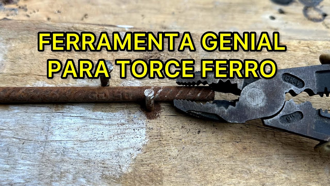 Dica de como torcer BARRA de FERRO, nunca vista Antes !!