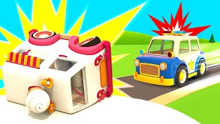 The ice cream truck is broken! Helper Cars on a mission. Police car save the day. Cartoons for kids. by Helper Cars 354,476 views 6 months ago 27 minutes