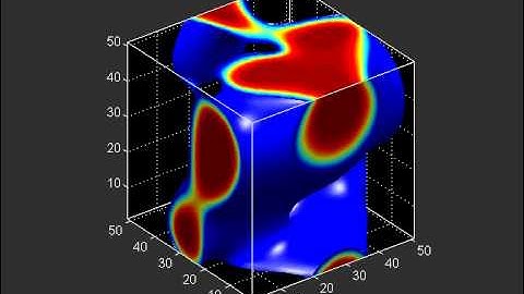 3 D Phase separation using lattice Boltzmann method.avi