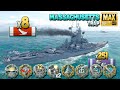 Battleship Massachusetts: Perfect MM to play offensive - World of Warships