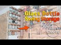 목공 공구 나사 보관함 / Glass Bottle Swing Storage [woodworking]