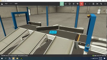 Sorting Station in Factory IO program in Siemens S7 1200