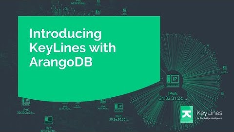 ArangoDB graph visualizations built using KeyLines