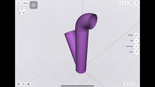 Pipe 2D to 3D drawing 204