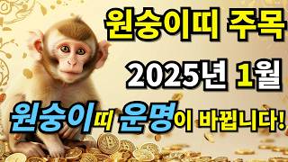 ✨2025년 미리보는 을사년 원숭이띠운세✨원숭이띠분들 인생이 바뀝니다! 56년생 68년생 80년생 92년생 …