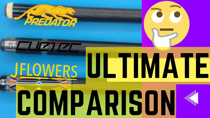 JFlowers vs Predator vs Cuetec Cues - Ultimate Comparison!
