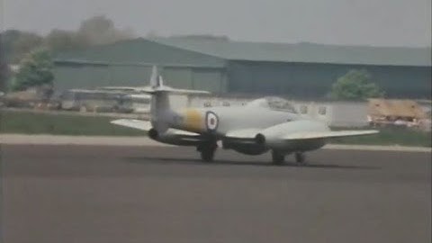 Gloster Meteor T7 - Fighter Aircraft - RAF - 1980