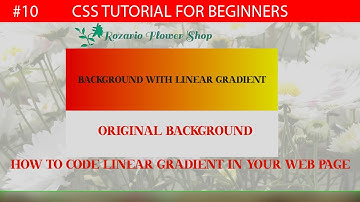 How to Create Linear gradient in CSS3 - Advanced CSS Tutorial for Beginners