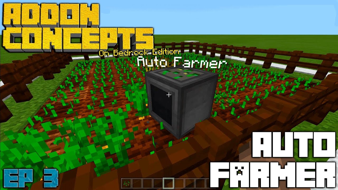 Minecraft: Auto Farmer Addon Concept [EP 3] - YouTube