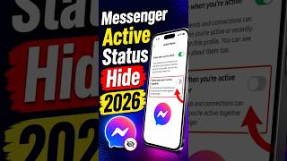 Messenger Active Status Hide #messenger #active #status #hide_online #foryou #fyp #sorts #sortvideo