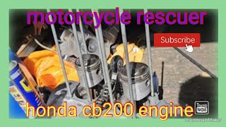 honda cb200 engine re assemble.