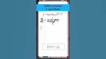 Differentiation - Logarithms |  d dx{ log4log6sqrt(x^2+7) }