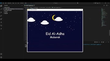 Eid Ul Adha Mubarak with Python Animation | Celebrate Bakra Eid