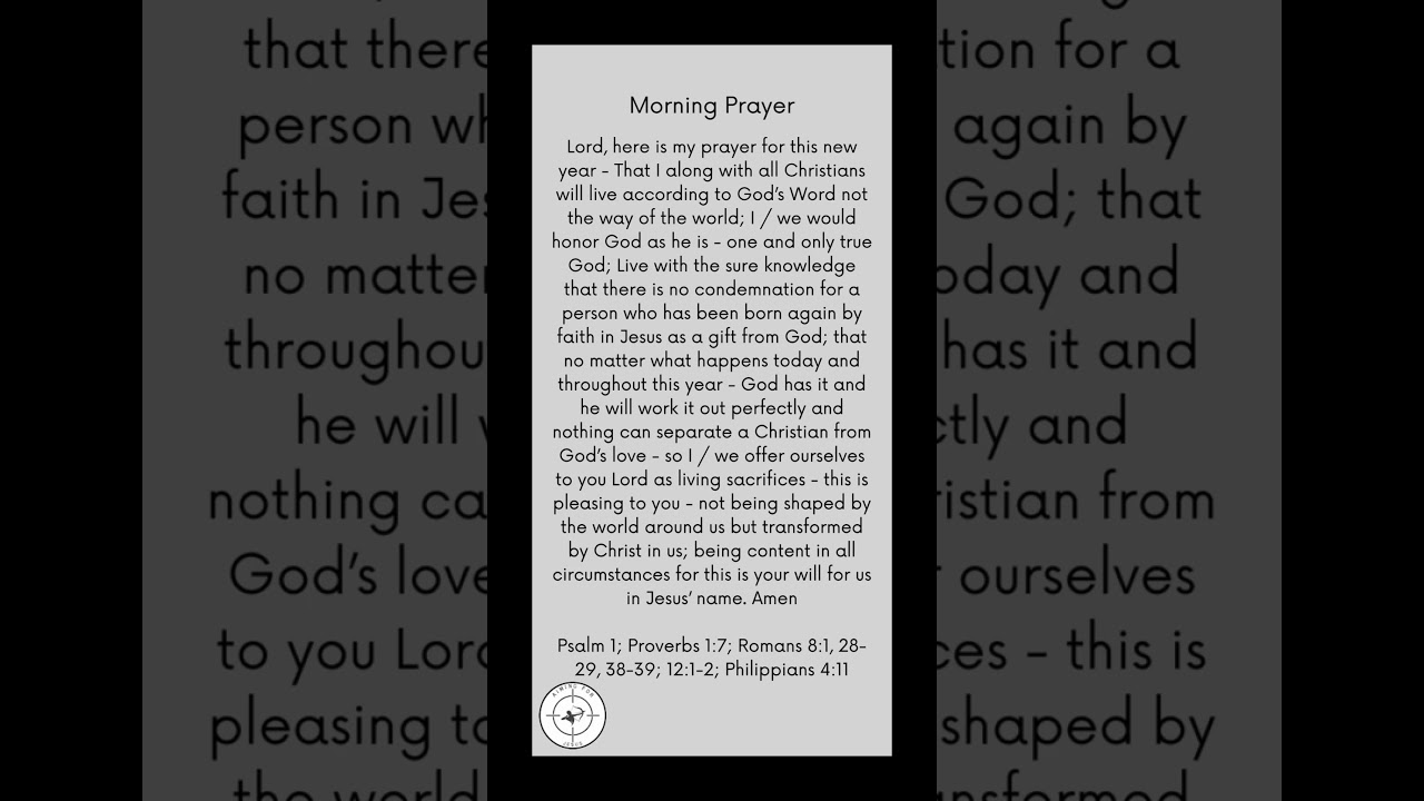 Morning Prayer 1/1/24 