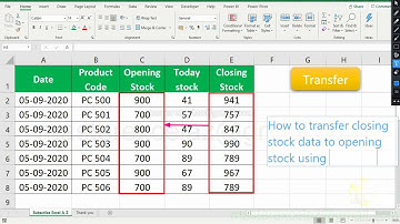 Transfer closing to opening stock in excel | VBA Tutorial | simple vba code in excel