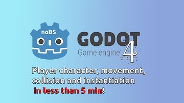 Godot 4, create a 2D player, move him around, instantiate in less than 5 min.