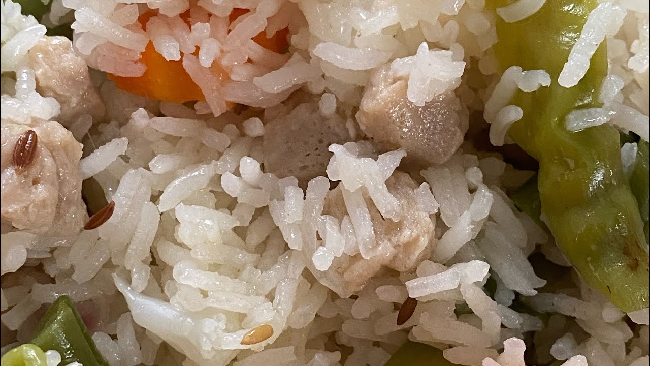 Vegetable rice with fully loaded veggies 