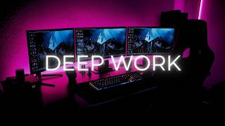 Coding Techno for Deep Focus | Programmer Desk Ambience