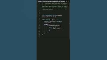 javascript - How to copy static files to build directory with Webpack?