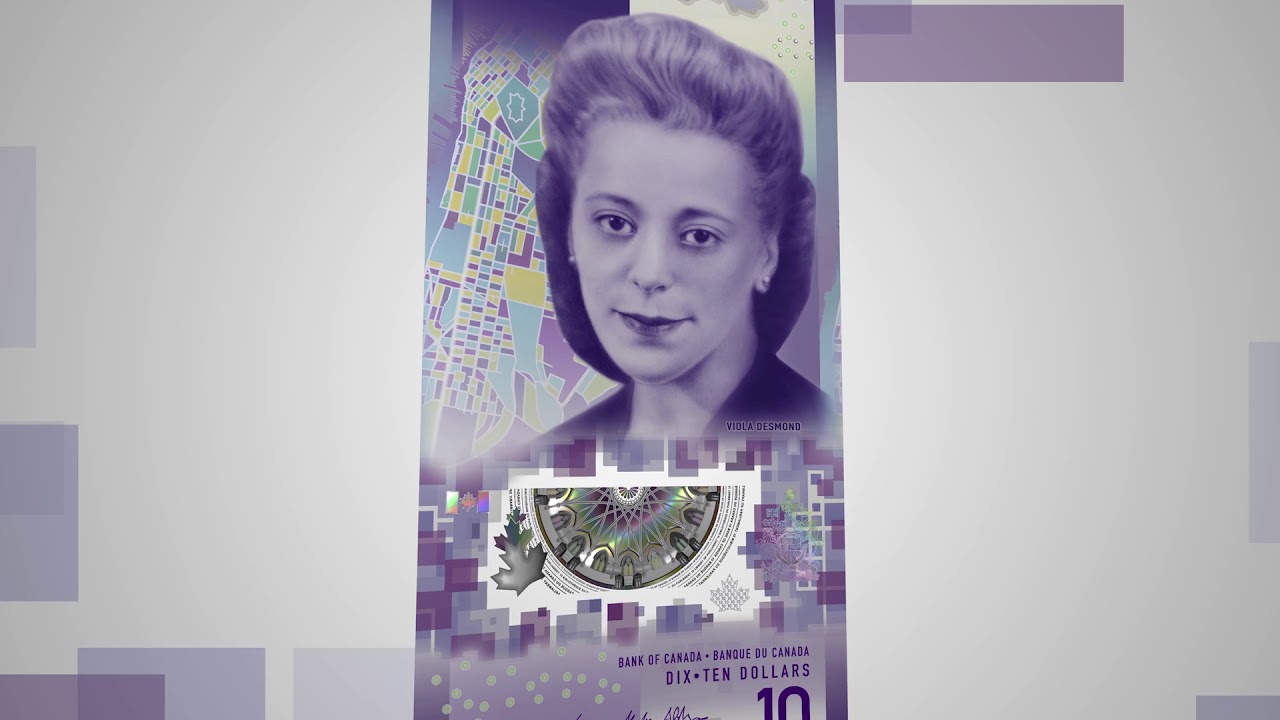 The 10 Bank Note Featuring Viola Desmond Security Features Youtube