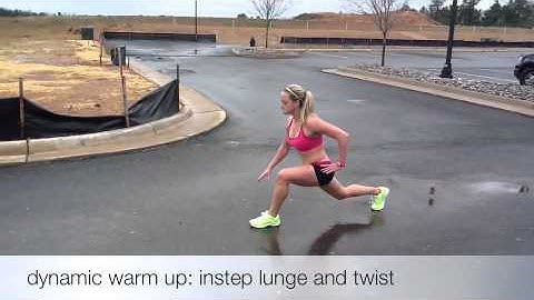 Dynamic Warm Up: Instep Lunge And Twist