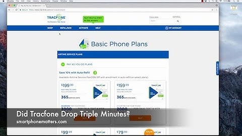 Did Tracfone Drop Triple Minutes?