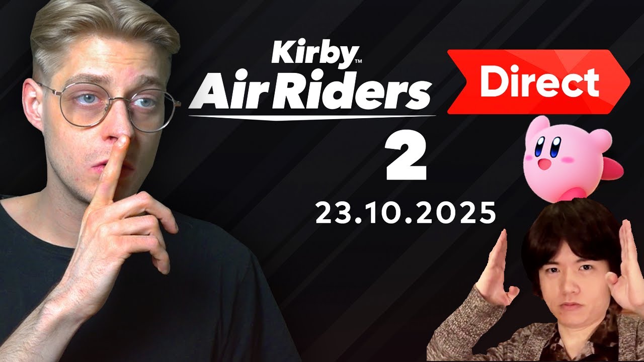 🔴 Kirby Air Riders Nintendo Direct 2 Live Reaction & 1 STUNDE Mario Kart World Grabrede von Sakurai