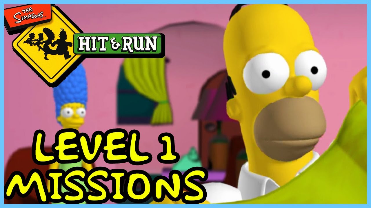 The Simpsons Hit & Run - Walkthrough - Level 1 Story Missions - YouTube