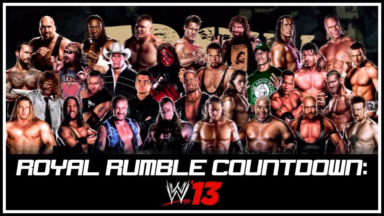WWE 13 30 Man Royal Rumble Match YouTube