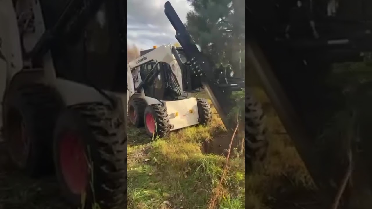 пересадчик деревьев Exten Wm1 на мини-погрузчике Lonking