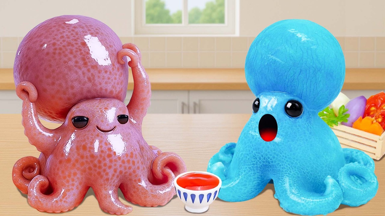 Top Dish 🐙 Gurita Goreng Crispy Pedas dengan Tekstur Kenyal Menggoda🍤Tiny Tasty Kitchen