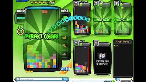 [HACK]  Tetris Battle arena "sorry for haxing"  Every line clear = perfect clear