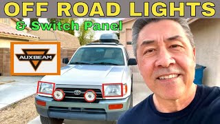 AUXBEAM Auxiliary lights 4Runner Mini Camper Install and Night TEST